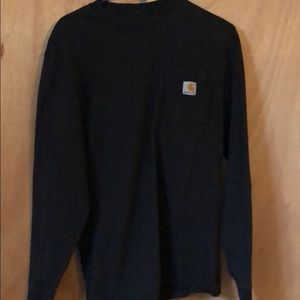 Carhartt black long sleeve pocket tee